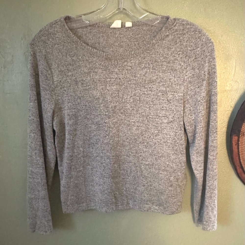 Gap cropped tee, light gray